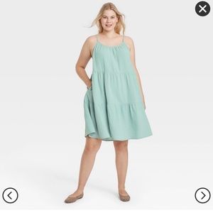 NWT Universal Thread Plus Size Tiered Tank Dress